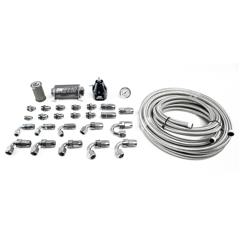 DeatschWerks 11-19 Ford Mustang X2 Series -10AN CPE Plumbing Kit-thumbmail-2