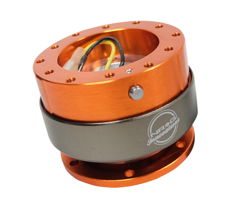 NRG Quick Release Gen 2.0 - Orange Body / Titanium Chrome Ring-thumbmail-3