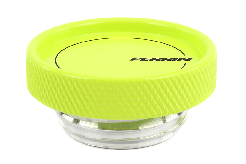 Perrin 02-21 Subaru WRX / 2022 BRZ & GR86 / 04-21 STI / 00-18 Forester XT Oil Fill Cap - Neon Yellow-thumbmail-2