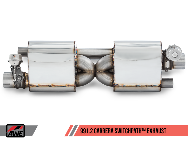 AWE Tuning Porsche 911 (991.2) Carrera / S SwitchPath Exhaust for PSE Cars - Chrome Silver Tips-thumbmail-9