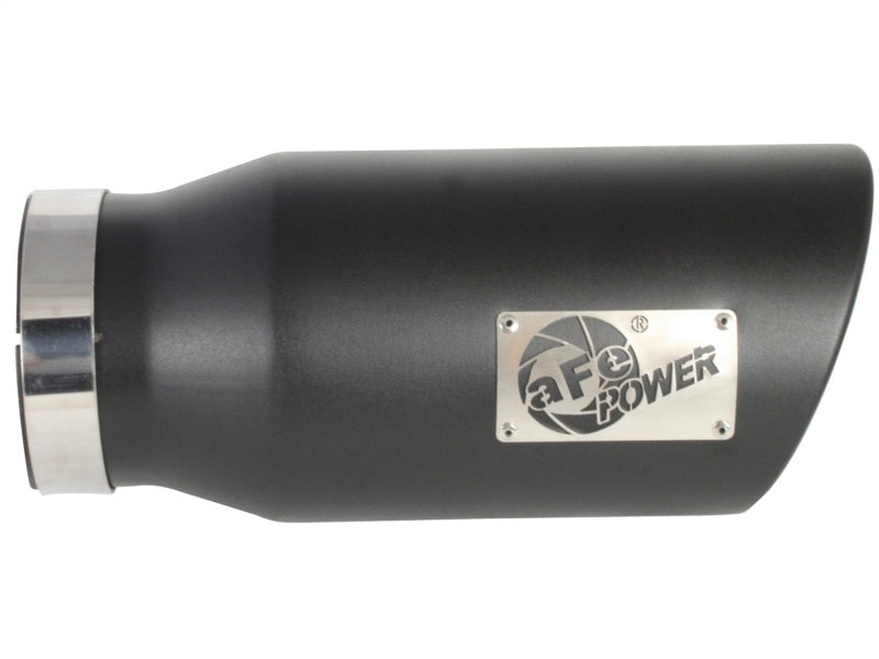 aFe MACH Force-XP 409 SS Right Side Single Wall Exhaust Tip 5in Inlet x 7in Outlet x 15in L-thumbmail-5