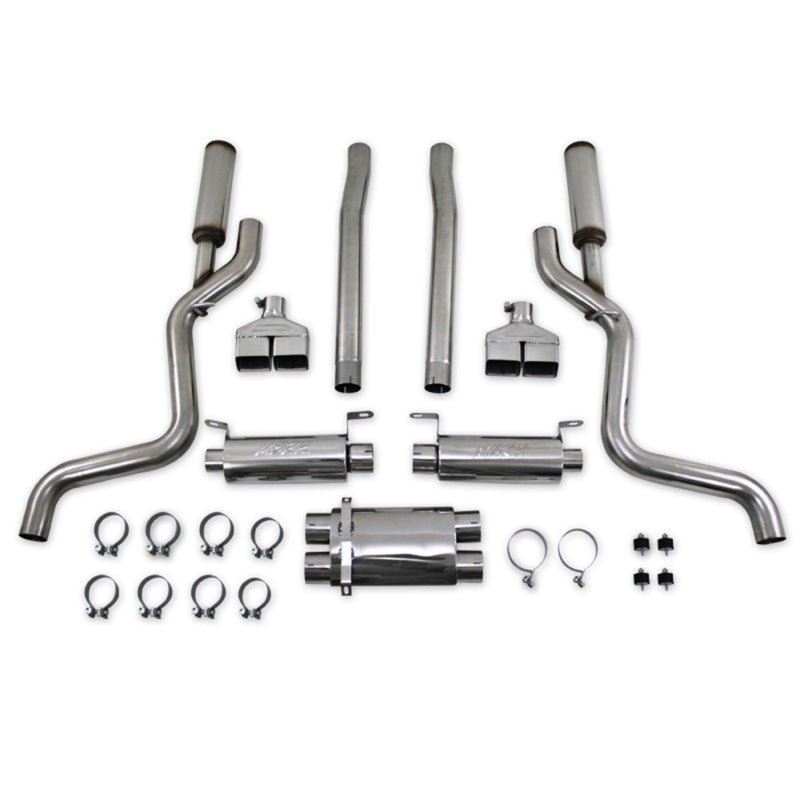 MBRP 08-11 Dodge Challenger SRT8 6.1L Hemi T304 Cat Back Dual Split Rear-thumbmail-6