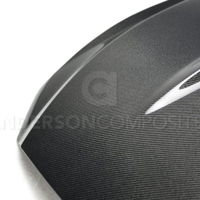 Anderson Composites 15-17 Ford Mustang (Excl. GT350/GT350R) Double Sided Type-GT5 Carbon Fiber Hood-thumbmail-5