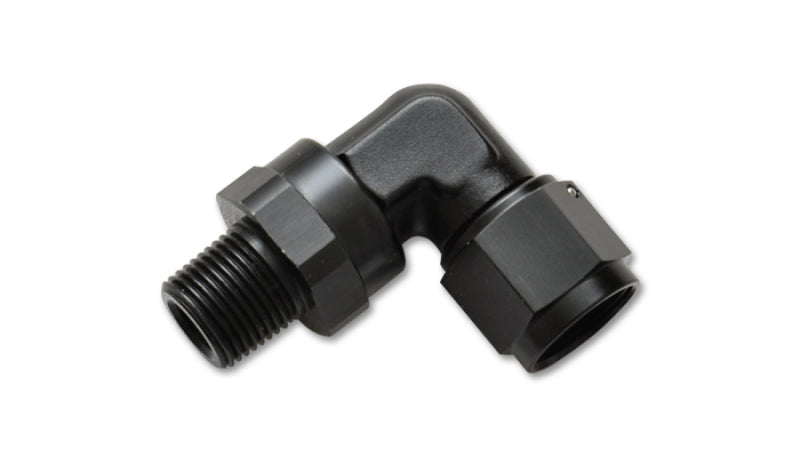 Vibrant -4AN to 1/8in NPT Female Swivel 90 Degree Adapter Fitting-thumbmail-2