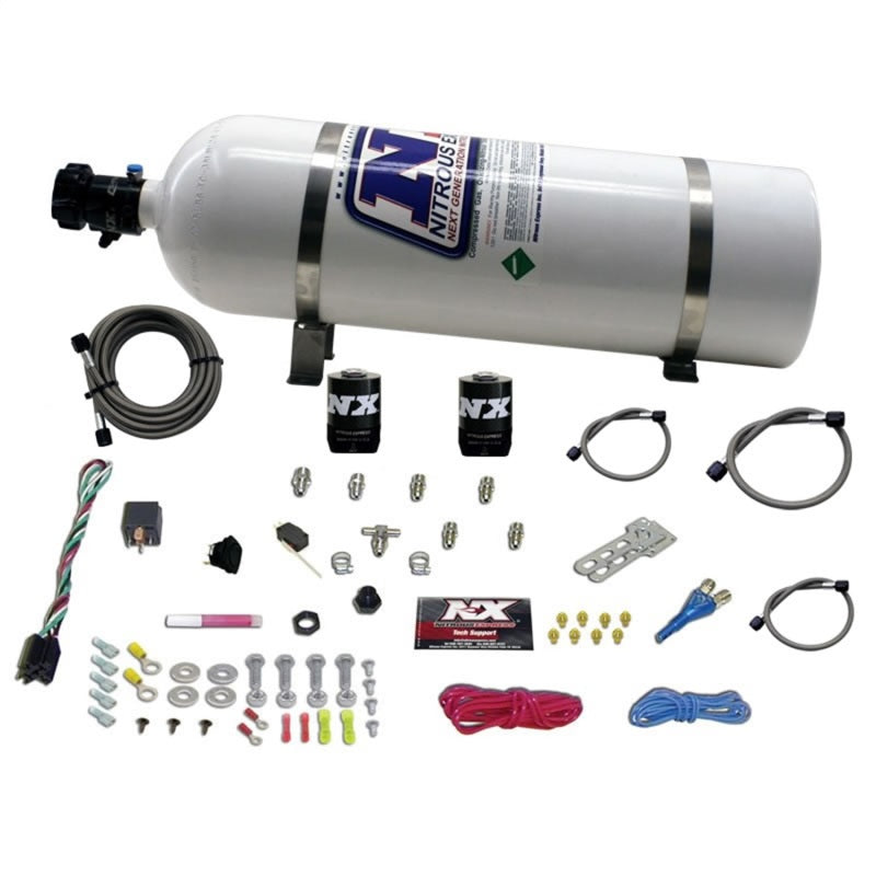 Nitrous Express All Sport Compact EFI Single Nozzle Nitrous Kit (35-50-75 HP) w/15lb Bottle-thumbmail-2