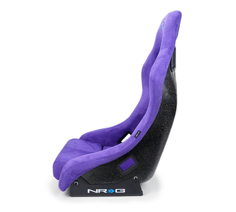 NRG FRP Bucket Seat PRISMA Edition w/ Pearlized Back Purple Alcantara - Medium-thumbmail-6