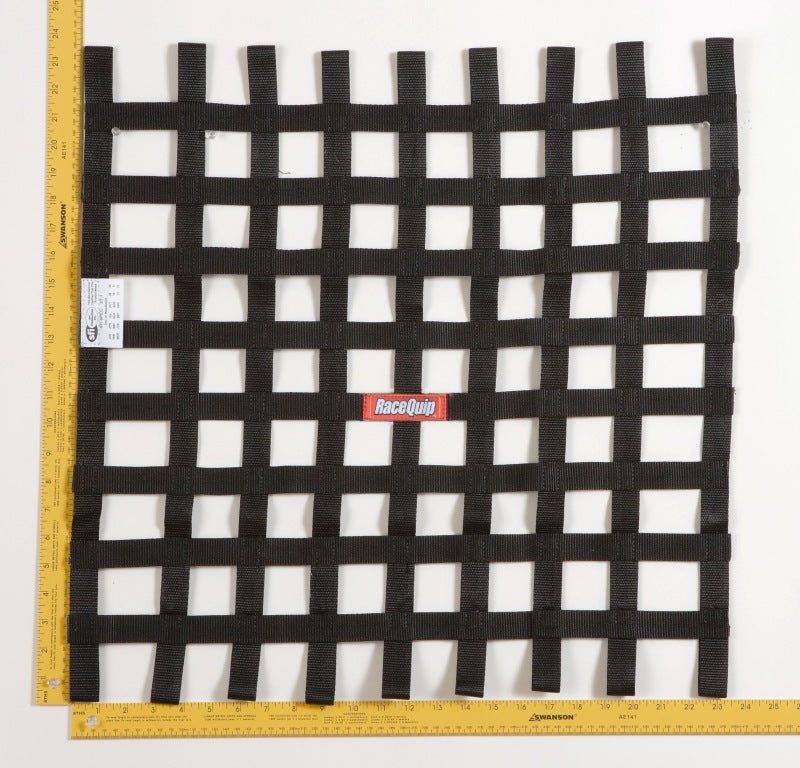 RaceQuip Black 24 X 24 SFI Ribbon Net-thumbmail-1