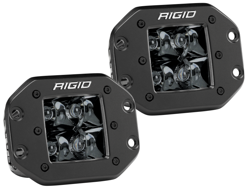 Rigid Industries D2 - Midnight Edition Flush Mount Spot Lights