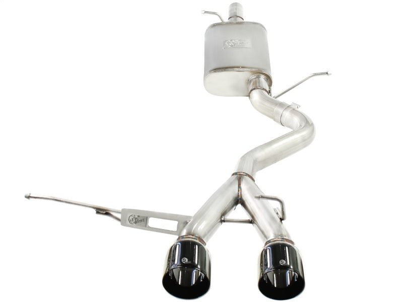 aFe MACHForce XP Exhaust 304SS Cat-Back w/ BlackTips 2008 VW Golf R32 V5 3.2L-thumbmail-3