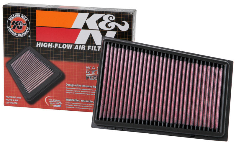 K&N 07-11 Nissan 1.125in H x 9.063in L x 6.438in W Replacement Air Filter-thumbmail-11