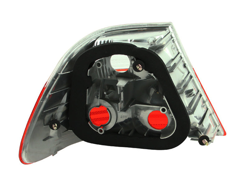 ANZO 2000-2003 BMW 3 Series E46 Taillights Red/Clear-thumbmail-5