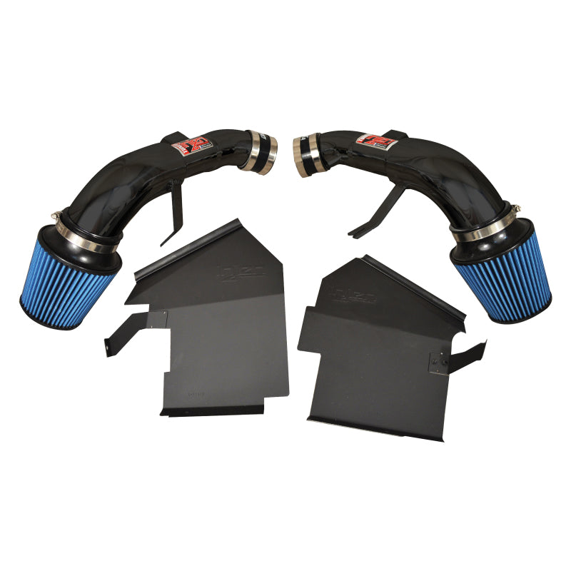 Injen 14 Infiniti Q50 3.7L V6 Black Dual Short Ram Intake w/ MR Techn and Heat Shields-thumbmail-2