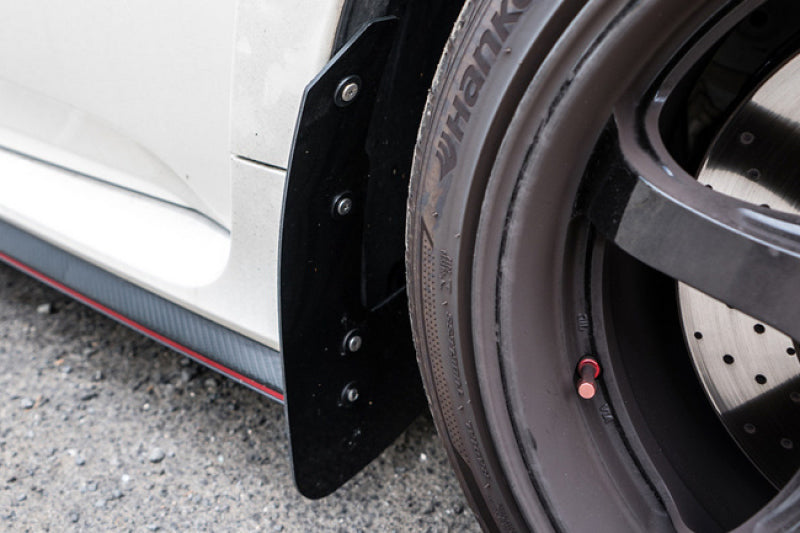 Rally Armor 17-21 Honda Civic Type R White UR Mud Flap w/ Black Logo-thumbmail-6