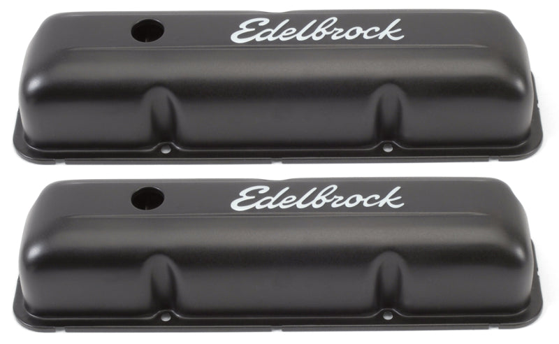 Edelbrock Valve Cover Signature Series Ford 1958-1976 FE V8 Black-thumbmail-1