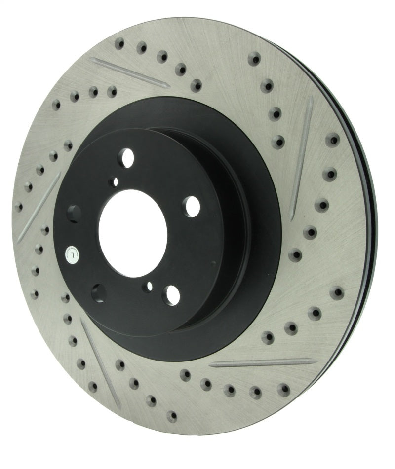StopTech 02-10 Subaru WRX Slotted & Drilled Left Front Rotor (exc. STi)-thumbmail-10
