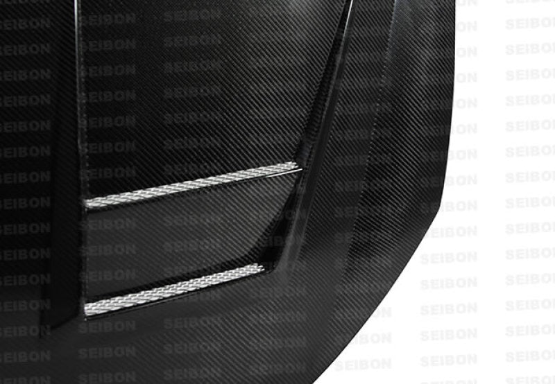 Seibon 10-11 VW Golf GTI 5K/MK6 DV Carbon Fiber Hood w/ Shaved Emblem-thumbmail-2