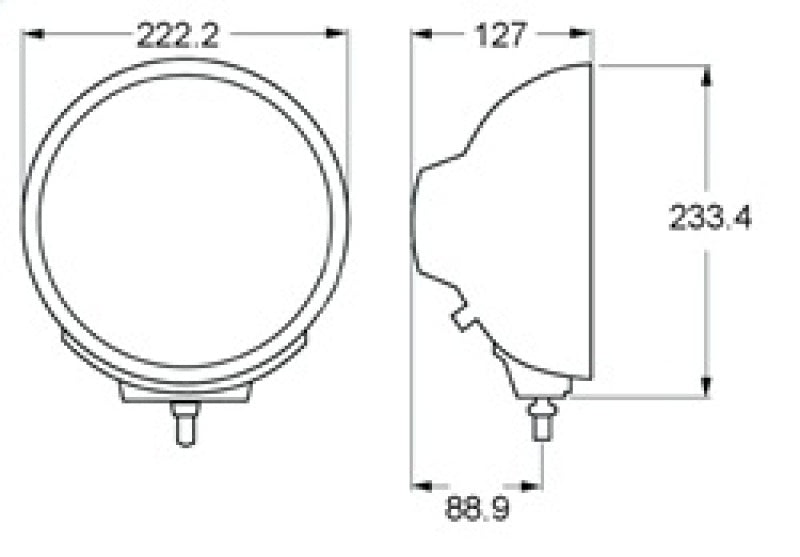 Hella Rallye 4000 Series Chrome Euro Beam 12V Halogen Lamp with Position Lamp-thumbmail-13