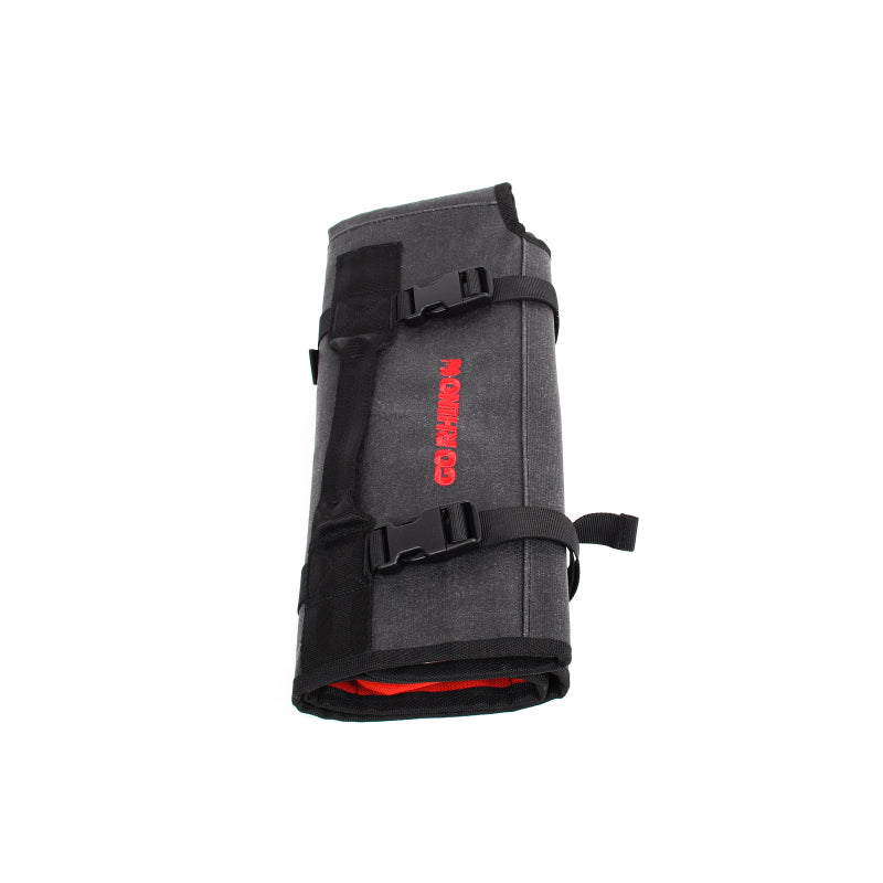 Go Rhino XVenture Gear Tool Roll Large (7x7in. Closed) 12oz Waxed Canvas - Black-thumbmail-11