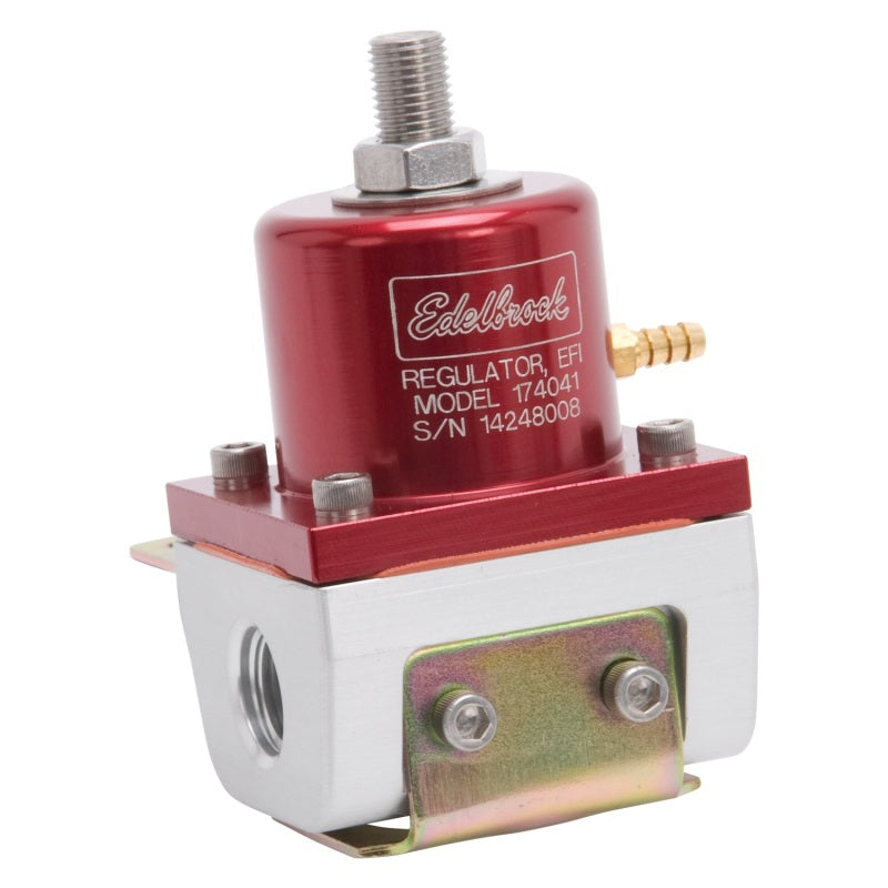 Edelbrock Fuel Pressure Regulator EFI 180 GPH 35-90 PSI -6 In/Out -6 Return Red/Clear-thumbmail-7