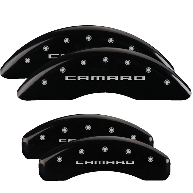 MGP 4 Caliper Covers Engraved Front & Rear Gen 5/Camaro Black finish silver ch-thumbmail-2