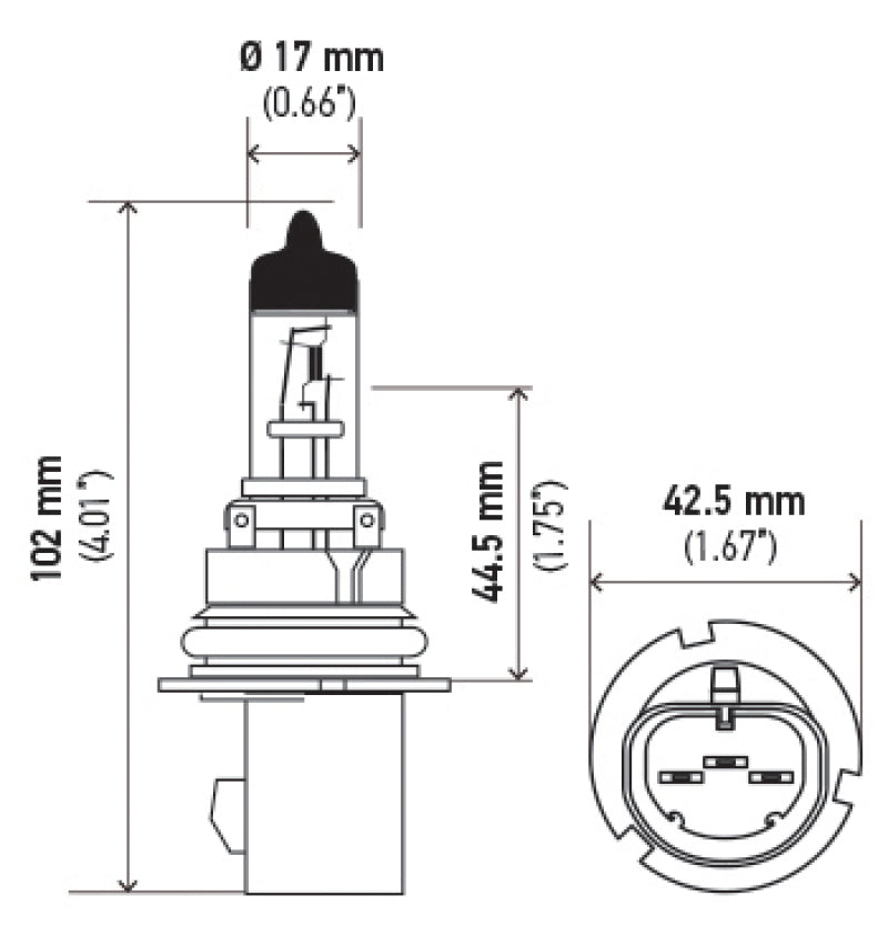 Hella Optilux XB White Halogen Bulbs HB5 9007 12V 100/80W (2 pack)-thumbmail-25