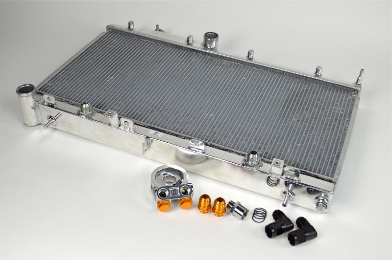 CSF 08-15 Subaru WRX/STI 2-Row Radiator w/Built-In Oil Cooler-thumbmail-1