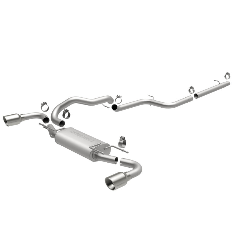 MagnaFlow 10-12 Mazda 3 L4 2.5L Hatchback Split Rear Exit Stainless Cat Back Performance Exhaust-thumbmail-2