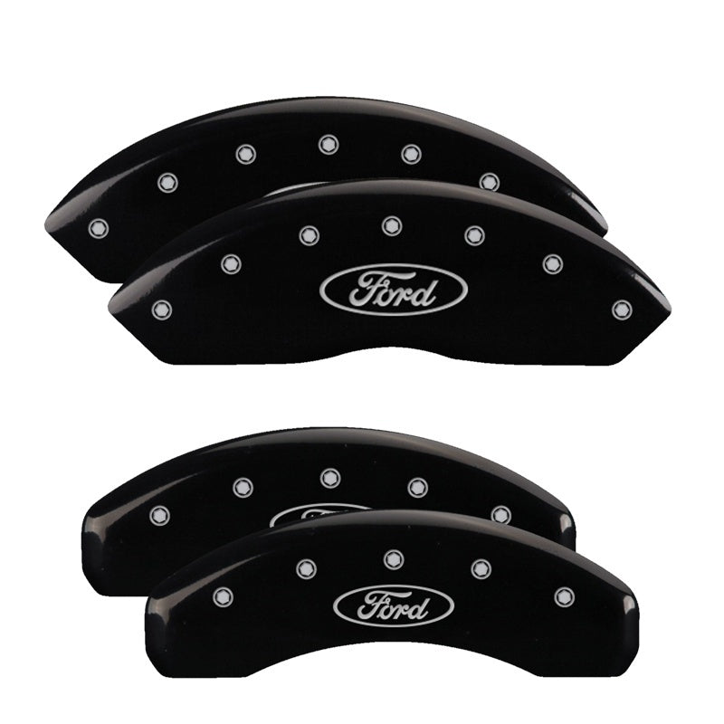 MGP 4 Caliper Covers Engraved Front & Rear No Bolts/Sport 2015 Black finish silver ch-thumbmail-2