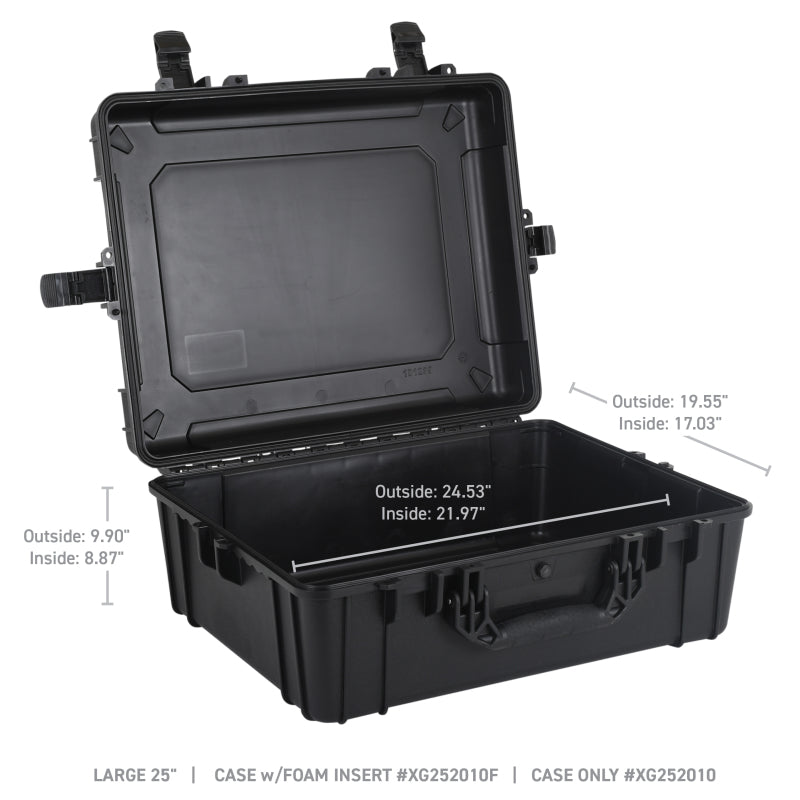 Go Rhino XVenture Gear Hard Case - Large 25in. / Lockable / IP67 / Automatic Air Valve - Tex. Black-thumbmail-16