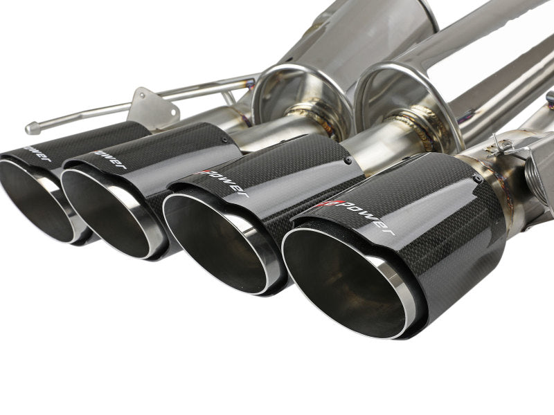 aFe MACHForce XP Axle Back 304SS Exhaust w/ Carbon Fiber Tips 15-19 Chevy Corvette Z06-thumbmail-5