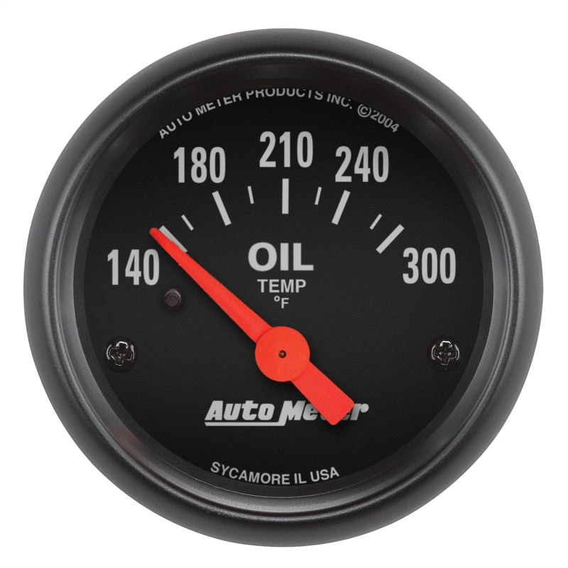 Autometer Z-Series 52mm 140-300 Degrees F Electric Oil Temp Gauge-thumbmail-1