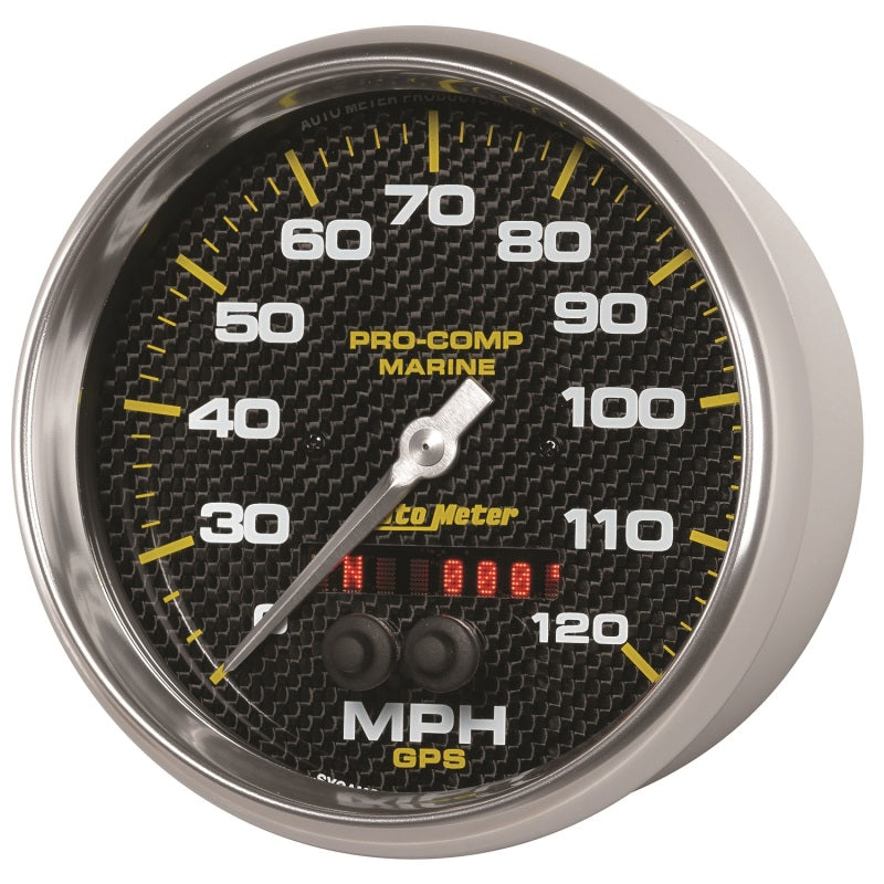 Autometer Marine Carbon Fiber 5in 120mph GPS Speedometer-thumbmail-1