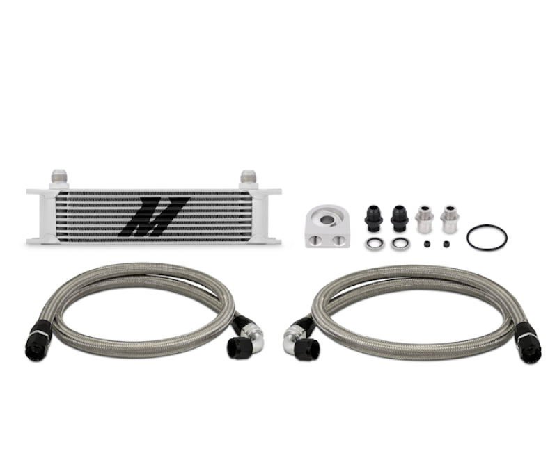 Mishimoto Universal 10 Row Oil Cooler Kit (Metal Braided Lines)-thumbmail-3