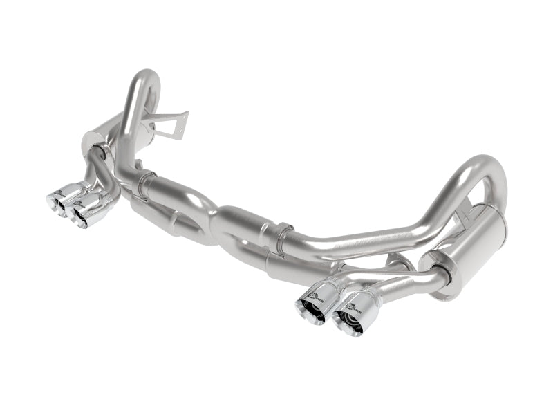 aFe MACHForce XP 12-16 Porsche 911 Carrera H6-3.8L SS-304 Cat-Back Exhaust w/ Polished Quad Tips-thumbmail-3