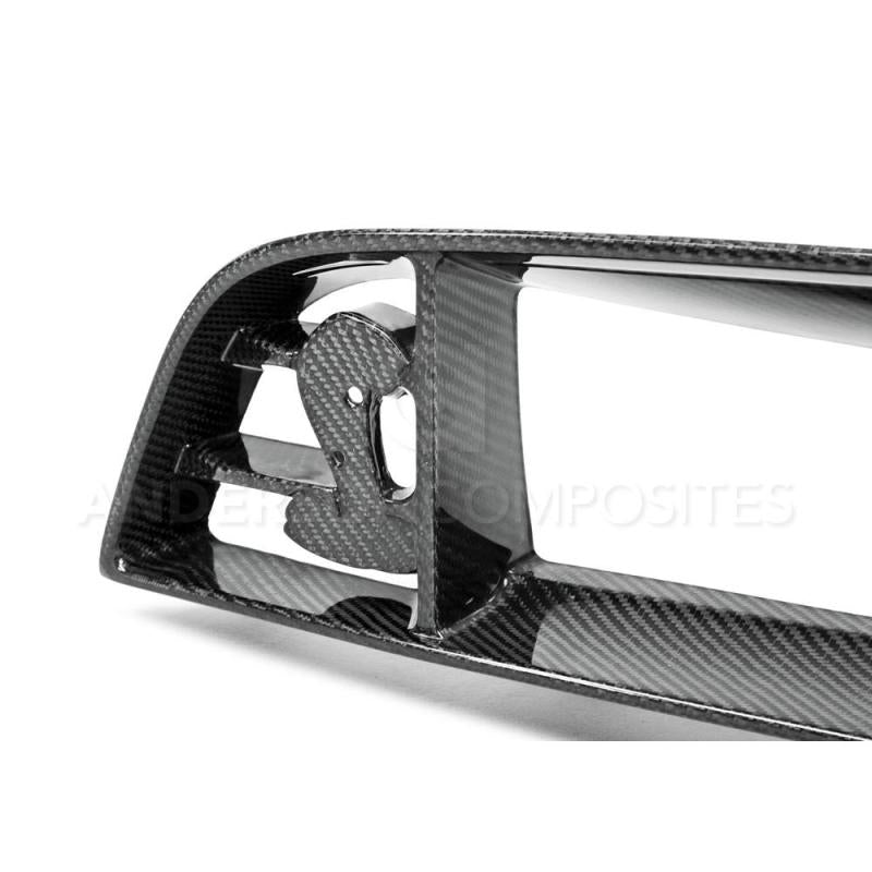 Anderson Composites 10-14 Ford Mustang/Shelby GT500 Front Upper Grille (w/ Spot for Cobra Emblem)-thumbmail-5