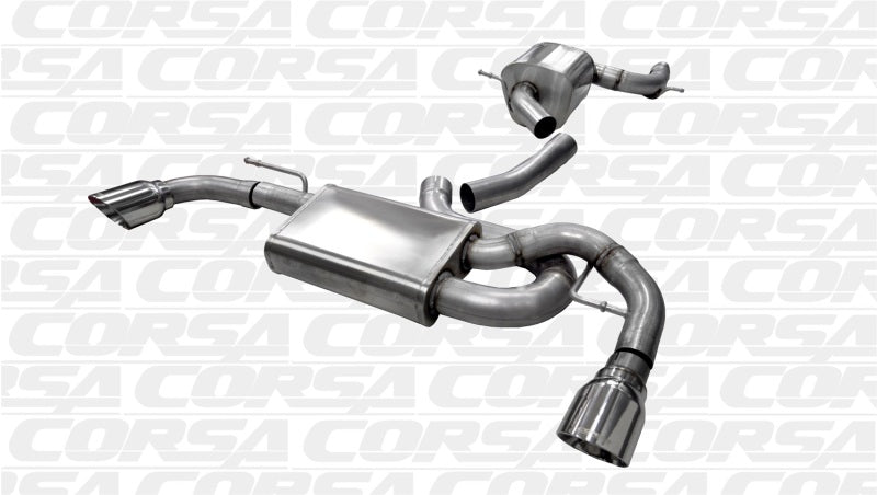 Corsa 10-14 Volkswagen GTI Mk6 Polished Touring 3.0in Cat-Back Dual Exit Polished Pro-Series Tips-thumbmail-4