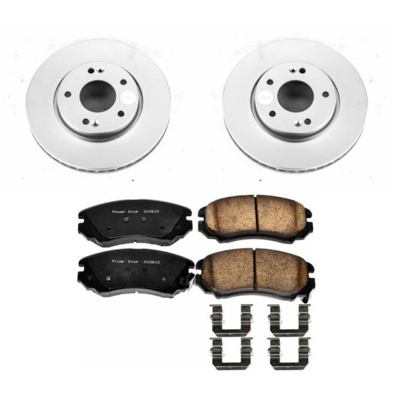 Power Stop 10-11 Kia Soul Front Z17 Evolution Geomet Coated Brake Kit-thumbmail-1