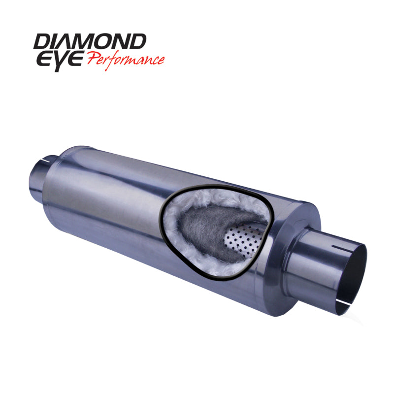 Diamond Eye MFLR 5inID SGL IN/SGL OUT 7inDIA X 24in BODY 30in LENGTH PERF SLOTTED ENDS 409 SS-thumbmail-1