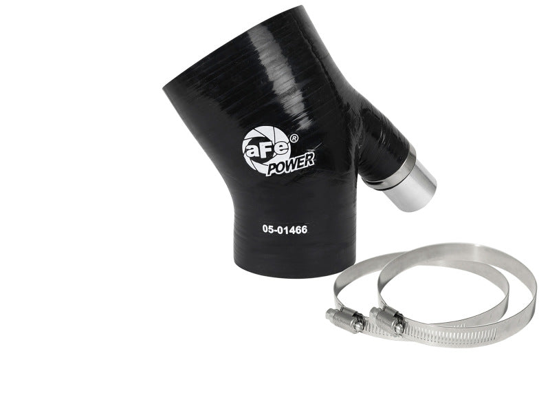 aFe MagnumFORCE Coupling Kit 3in ID x 2/14in x 35deg Elbow Reducing Coupler w. Vent - Black-thumbmail-1