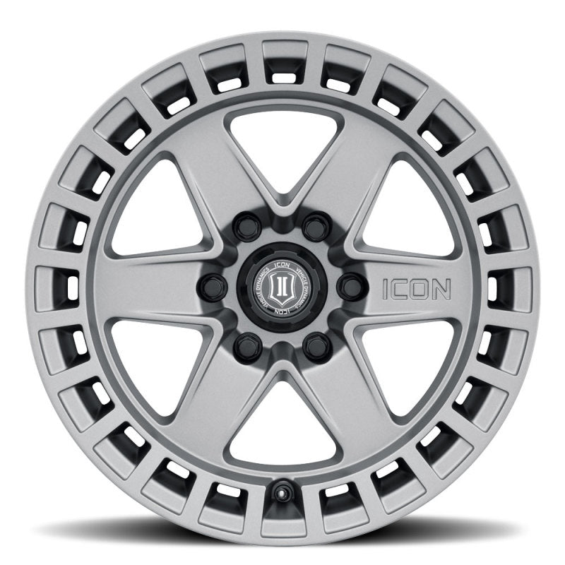 ICON Raider 17x8.5 6x120 0mm Offset 4.75in BS Titanium Wheel
