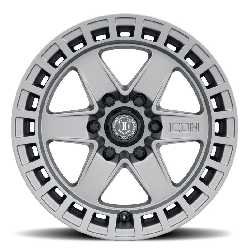 ICON Raider 17x8.5 6x120 0mm Offset 4.75in BS Titanium Wheel-thumbmail-2