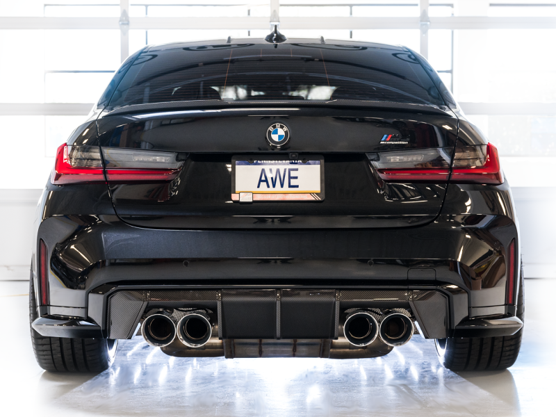 AWE Track Edition Catback Exhaust for BMW G8X M3/M4 - Chrome Silver Tips-thumbmail-7