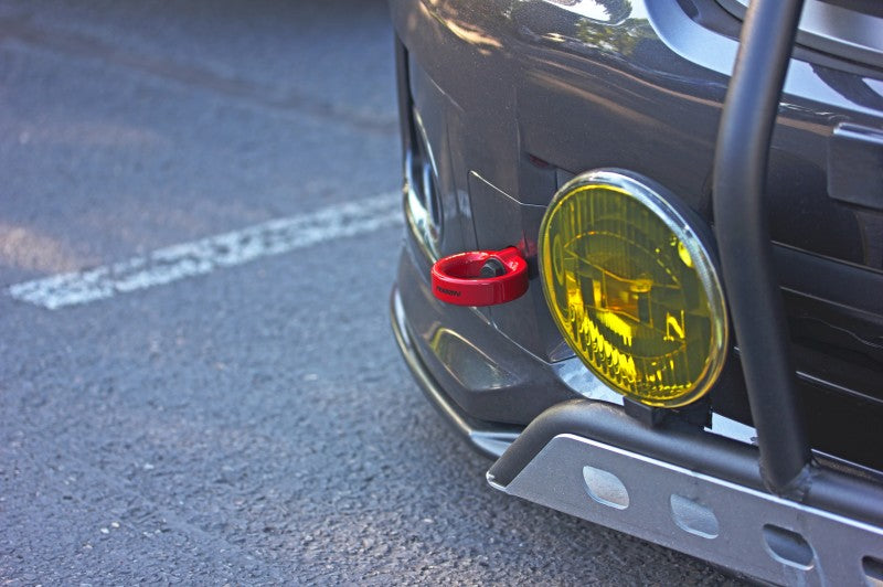 Perrin 08-14 Subaru WRX/STI Tow Hook Kit (Front) - Red-thumbmail-4
