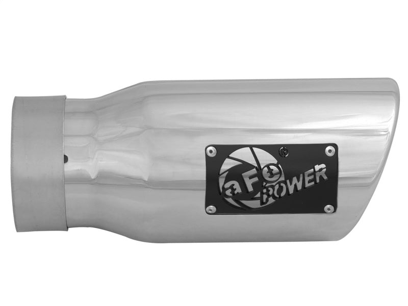 aFe MACH Force-Xp 3in Inlet x 4in Outlet x 9in Length 304 Stainless Steel Exhaust Tip Polished-thumbmail-4