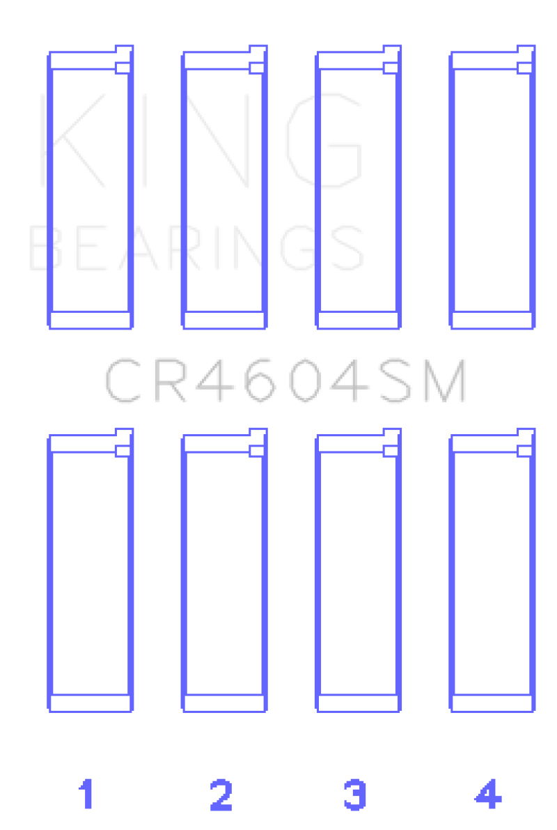 King Ford 2.3L Duratec / Mazda L3-VDT MZR Turbo Con Rod Bearing Set-thumbmail-2