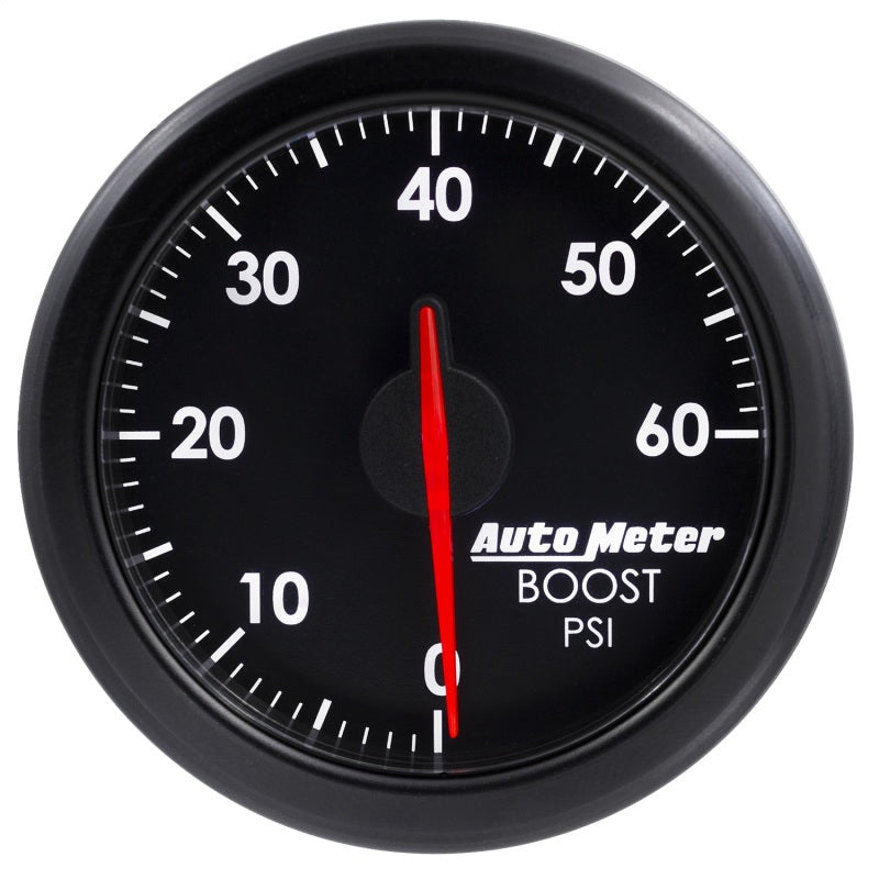 Autometer Airdrive 2-1/6in Boost Gauge 0-60 PSI - Black-thumbmail-4