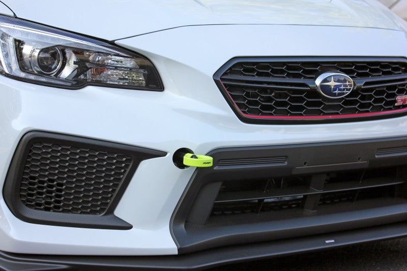 Perrin 18-21 WRX/STI / 13-20 BRZ / 17-20 Toyota 86 Front Tow Hook Kit - Neon Yellow-thumbmail-8