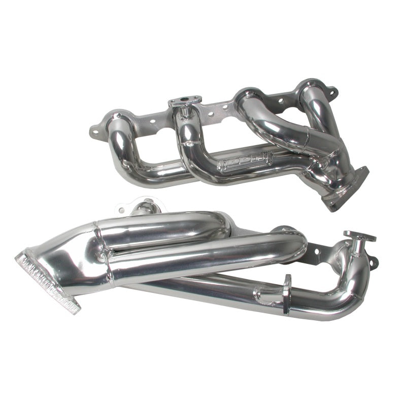 BBK 99-04 GM Truck SUV 4.8 5.3 Shorty Tuned Length Exhaust Headers - 1-3/4 Silver Ceramic-thumbmail-3