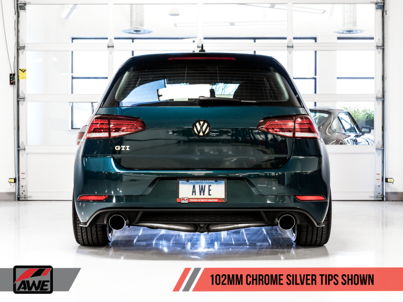AWE Tuning Volkswagen GTI MK7.5 2.0T Touring Edition Exhaust w/Chrome Silver Tips 102mm-thumbmail-6