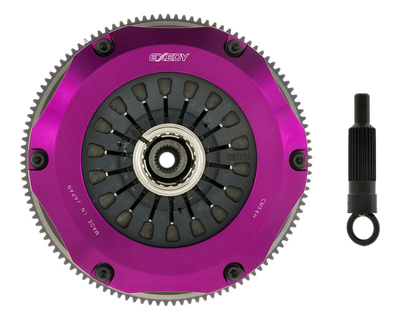 Exedy 96-06 Mitsubishi Lancer Evo (Gen 4-7) Hyper Twin Cerametallic Clutch Rigid Disc Pull Type-thumbmail-2